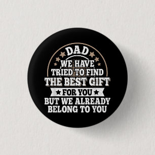 Funny Vater Sprichwort Graphic Vintag Papa Pater Button