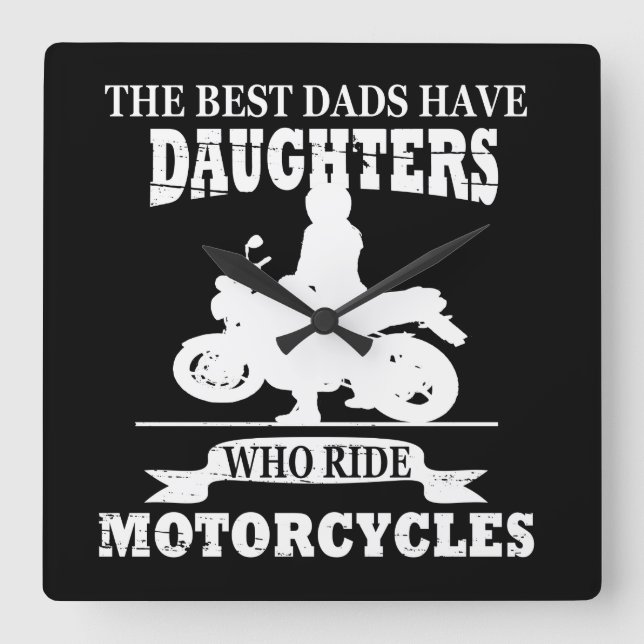 Funny Väter Tagesgeschenke Quadratische Wanduhr (Vorderseite)