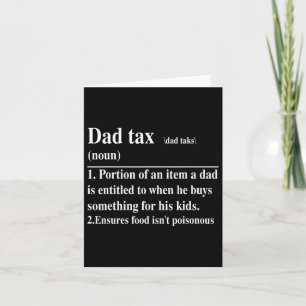 Funny Vater Tax Definition Daddy Vatertag Karte