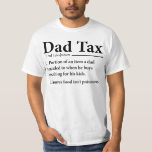 Funny Vater Tax Definition Sarcastic Vatertag T-Shirt
