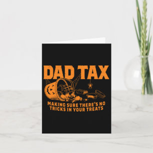 Funny Vater Tax Halloween Karte