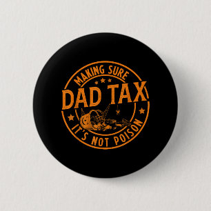 Funny Vater Tax Halloween Shirt Candy Pumpkin Vate Button