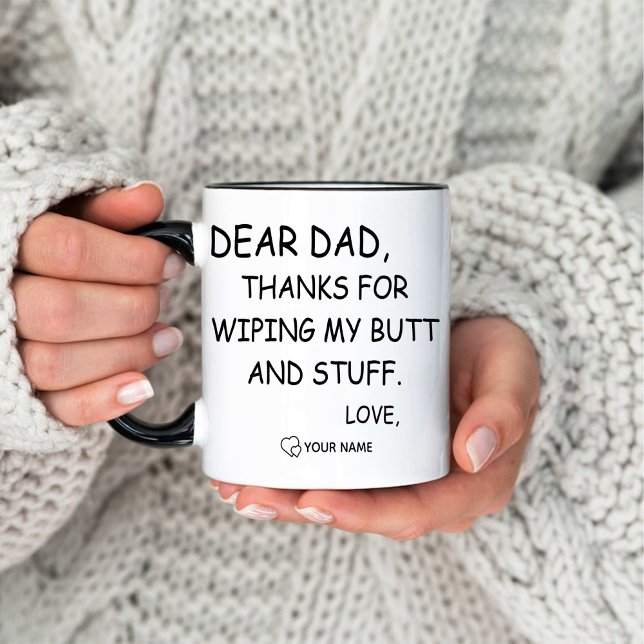 Funny Vater und Tochter Birthday Coffee Tasse (Funny Dad and Daughter Birthday Coffee Mug)