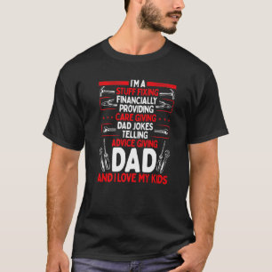 Funny Vater von Girls Vater mit zwei Töchter Sohn T-Shirt