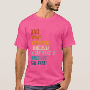 Funny Vater weiß alles, was das Papa am besten mac T-Shirt
