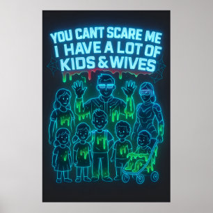 Funny Vater Zombie Familiengeschenk - Du kannst mi Poster