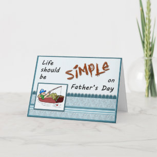 Funny Vatertag Angelkarte Karte