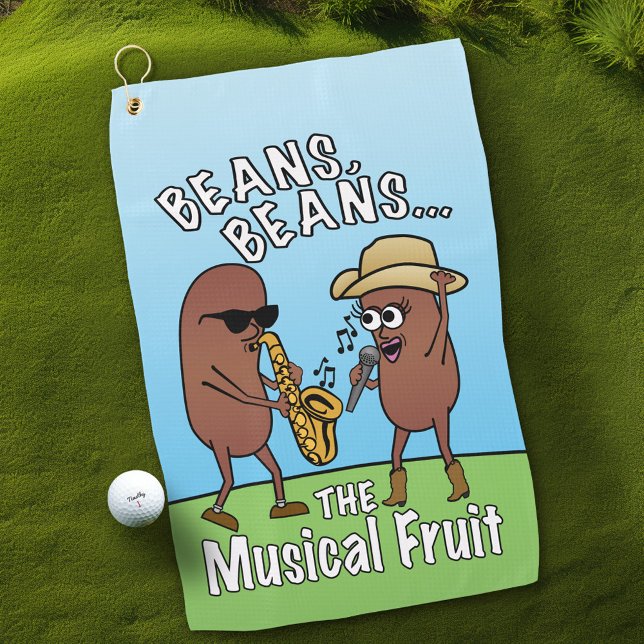 Funny Vatertag Bean Furz Joke Golfhandtuch (Funny Golf Towel for Dad)