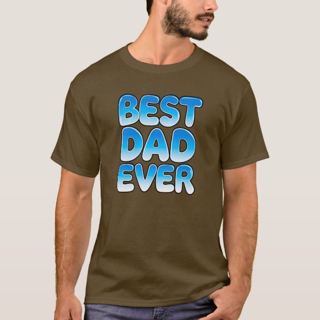 FUNNY Vatertag BEST VATER JE T-Shirt (Vorderseite)