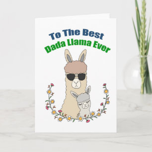 Funny Vatertag Card Llama Vater Bester Vater je Karte