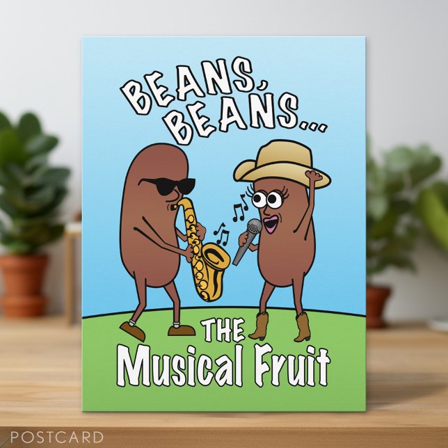 Funny Vatertag Farting Bean Joke Postkarte (Custom Postcard)