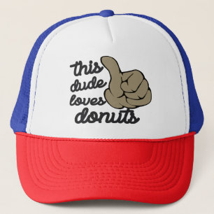 Funny Vatertag Geschenk, dieser Vater Lieben Donut Truckerkappe