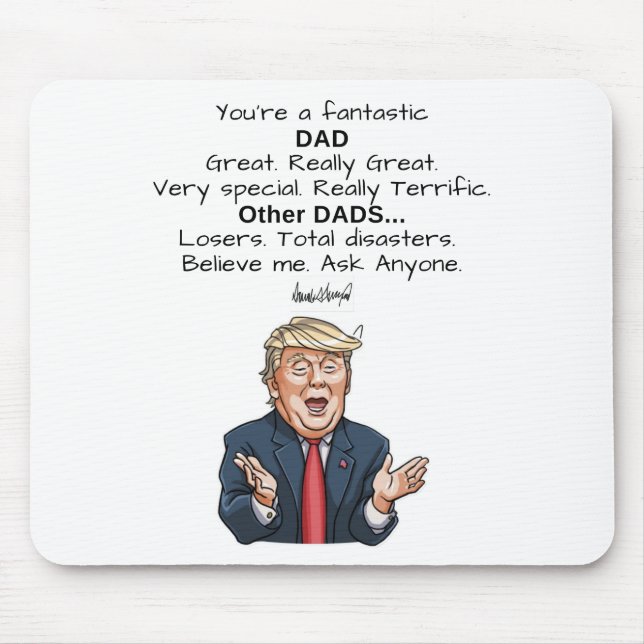 Funny Vatertag Geschenk Donald Trump Mouse Pad Mousepad (Vorne)