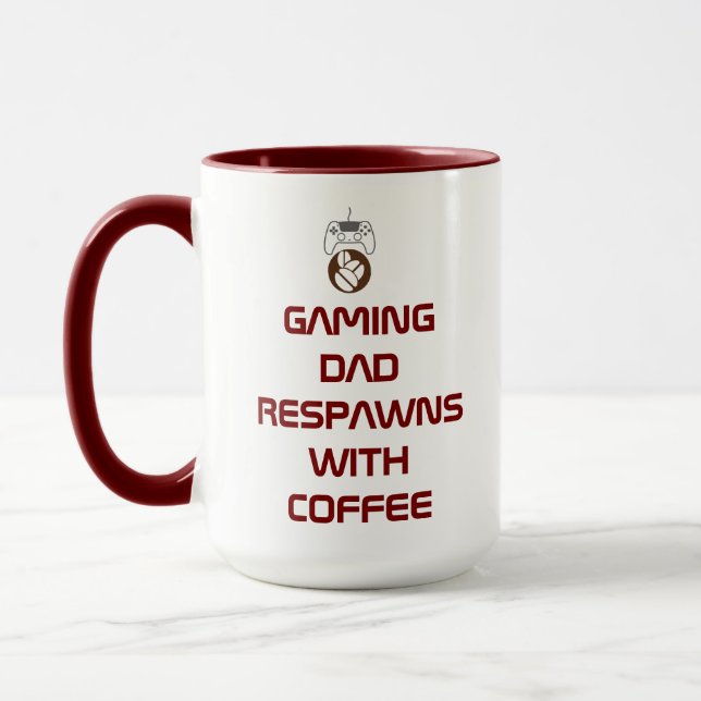 Funny Vatertag Geschenk für Gamer-Vater Tasse (Links)