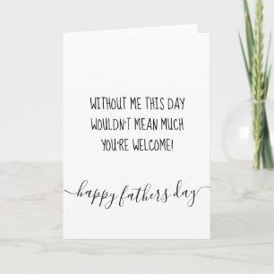 Funny Vathday Card Vater von Son von Tochter Karte