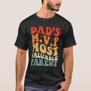 Funny Vathdtag Von Ehefrau Vater MVP Retro Best D T-Shirt