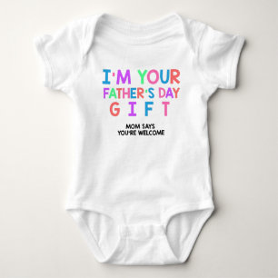 Funny Vathers Day Baby Outfit Strampler