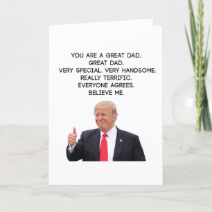 Funny Vathers Day Card - Donald Trump Card Geschen Karte