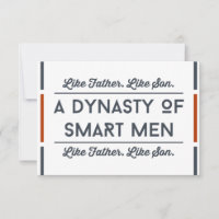 Funny Vathers Day Card, Typografie Smart Vater
