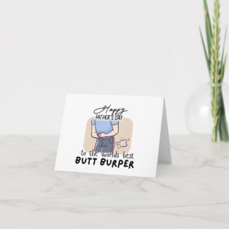 Funny Vathers Day Card - Weltleitungen Bester Hint Karte