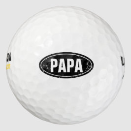 Funny Vathers Day Golf Set für Papa | PAPA Golfball