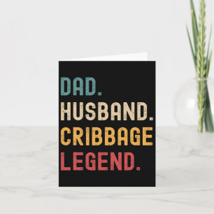 Funny Vathers Day Grandpa Vater Husband Cribage Le Karte