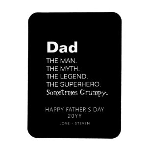 Funny Vathers Day Quote Spaß Personalisierte Karte Magnet