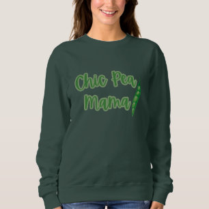 Funny Vegan Chic Pea Mama Women's Sweatshirt