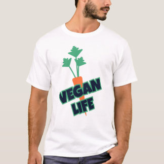 Funny Vegan Life Carrot Geschenk T-Shirt
