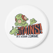 Funny Vegan Teen Graphics ZOMBIE WOLL GRAINS