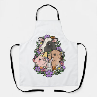 Funny Vegan Weihnachten Pflanze basiert Weihnachte Schürze