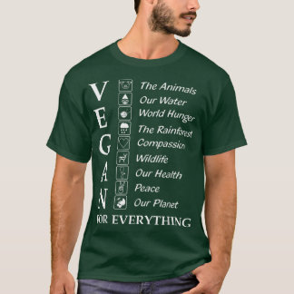 Funny Veganes Geschenk Shirt Vegan für alles Veget