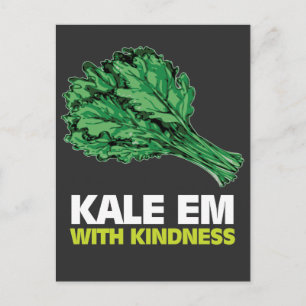 Funny Veganes Sprichwort - Kale Healthy Food Veggi Postkarte