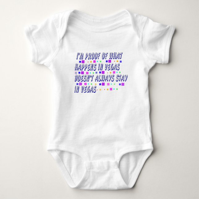 Funny Vegas Baby Onsie Strampler (Vorderseite)