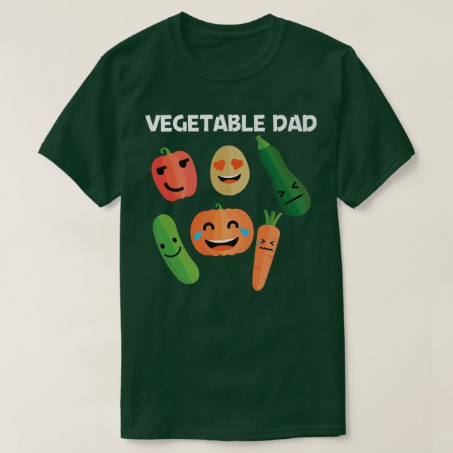 Funny Vegetables Design für Vater Männer gesundes  T-Shirt (Design vorne)