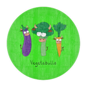 Funny Vegetables Niedlicher Cartoon Kinder Schneidebrett