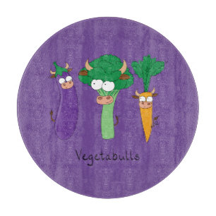 Funny Vegetables Niedlicher Cartoon Kinder Schneidebrett