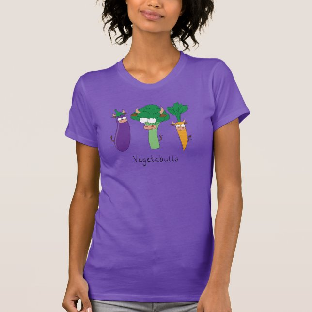 Funny Vegetables Niedlicher Cartoon Kinder T-Shirt (Vorderseite)