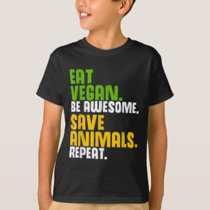 Funny Vegetarian Cool Diät Veggie Veganism World V T-Shirt