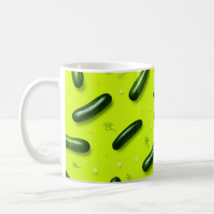 Funny Vegetarian Cool Green Fresh Cucumber Kaffeetasse