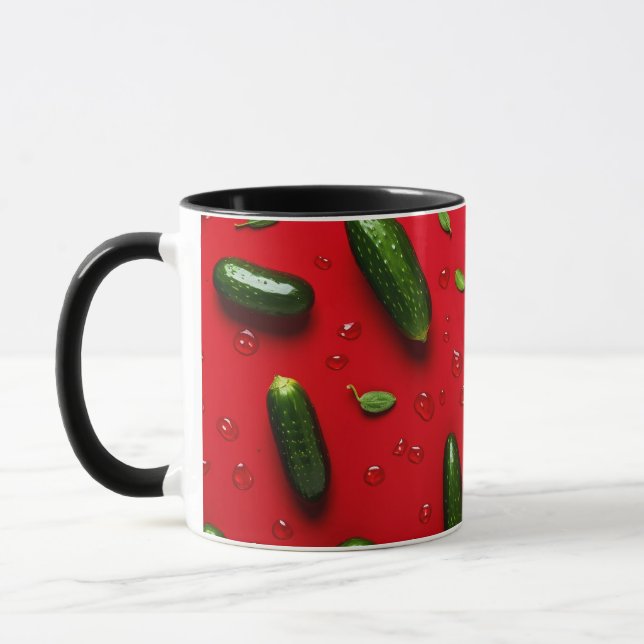 Funny Vegetarian Cool Green Fresh Cucumber Tasse (Links)