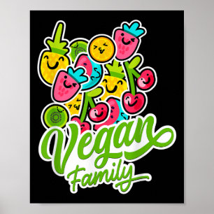 Funny Vegetarian Cool Veggie Obst Veganismus Welt Poster