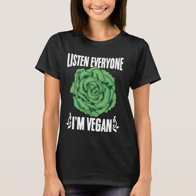 Funny Vegetarian Quotes Redewendungen Pflanze basi T-Shirt (Vorderseite)