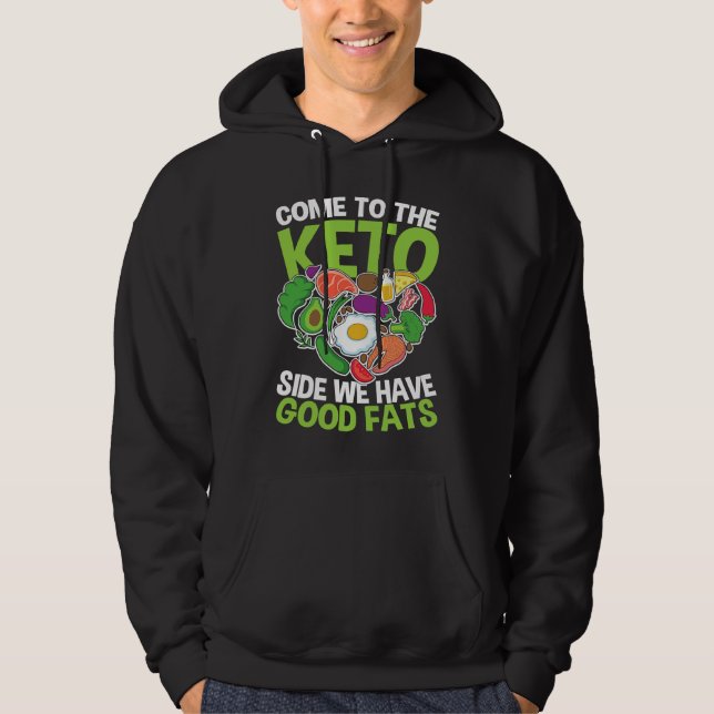 Funny Vegetarian Saying Healthy Diet Hoodie (Vorderseite)