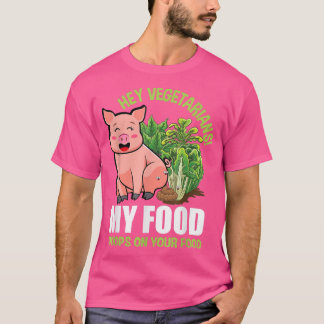 Funny Vegetarian Sprichwort Veggie Pflanze Basiere T-Shirt