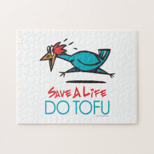Funny Vegetarian Tofu Puzzle