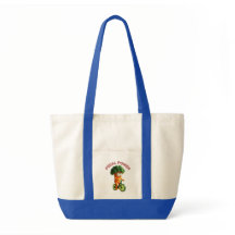 Funny Veggie Rider Tote Bag