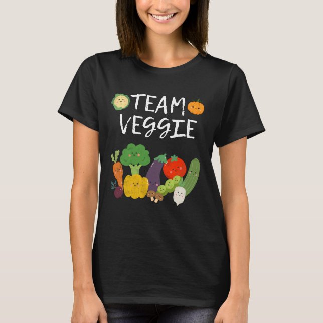Funny Veggie Vegane Pflanze Vegetarisch T-Shirt (Vorderseite)