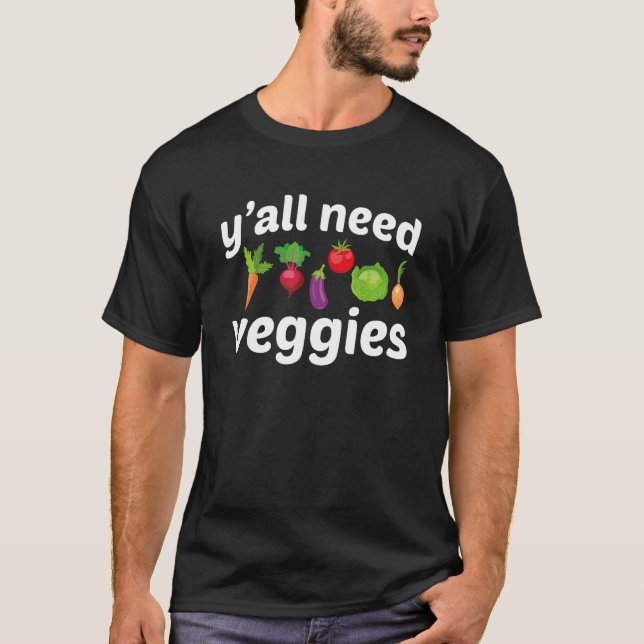 Funny Veggies Design Vegetarian Nutrition Coole Nu T-Shirt (Vorderseite)