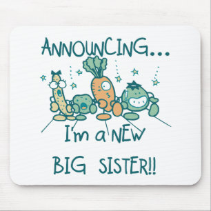 Funny Veggies New Big Sister Mousepad